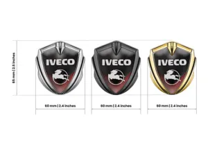 Iveco Metall Emblem Abzeichen Rennsport Inspiriert Glänzend